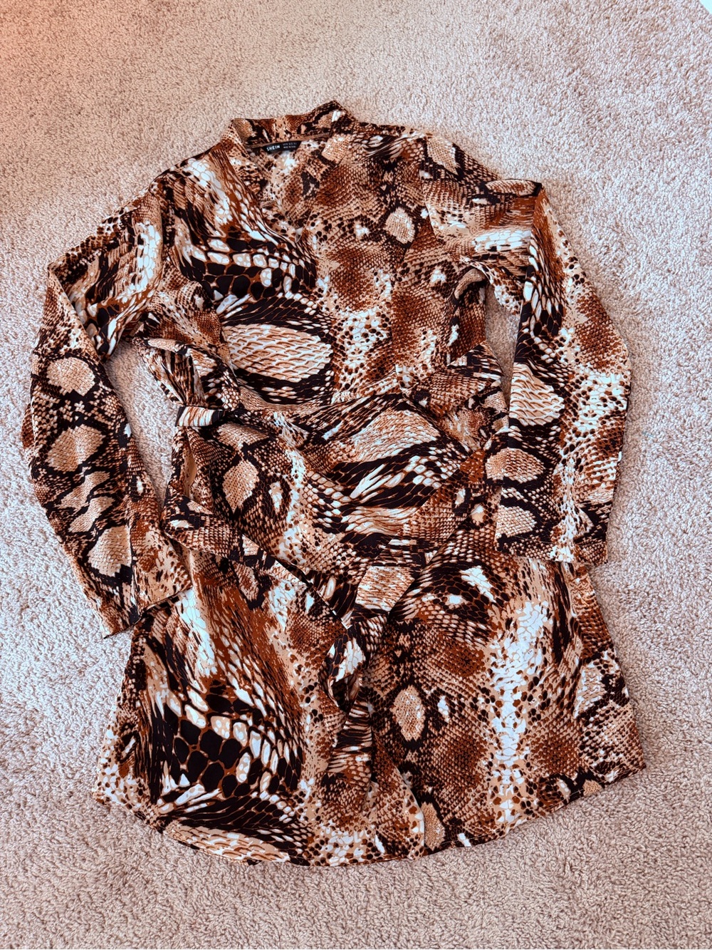 SHEIN Snake Print Dress, Medium!